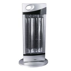 Estufa de Fibra de Carbono Nex CRH1000 Vertical Plástico Blanca Oscilante 1000W